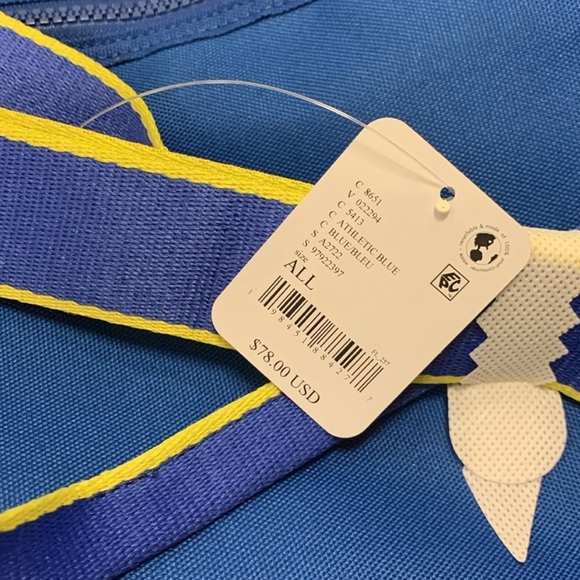 Free People FP Movement Sports Duffle Travel Gym Bag, Athletic Blue NWT - Picture 2 of 6